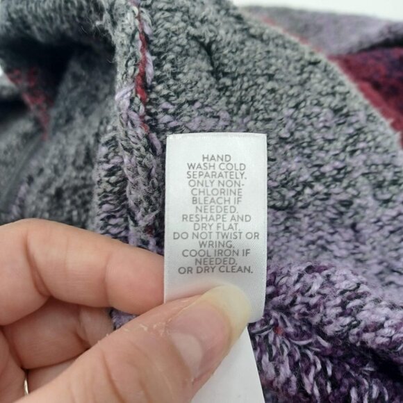 J. Jill Striped Sweater Cardigan Multicolor Women's XS Knit Longline Oversized - Picture 7 of 10